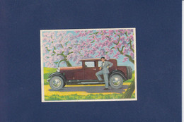 Chromo Image Chocolat Cantaloup Catala Maker Perpignan Gaufré Embossed Voiture Automobile 7,8 X 6 Voisin - Other & Unclassified