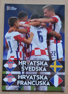 FOOTBALL MATCH PROGRAM  ZAGREB 11.10. 2020 UEFA NATIONS LEAGUE  CROATIA Vs SWEDEN, CROATIA Vs FRANCE - Books