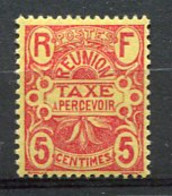 REUN Yv. TAXE N° 6  *  5c Cote  1,1  Euro BE   2 Scans - Postage Due