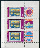 HUNGARY 1977 Stamp Exhibitions Sheetlet MNH / **.  Michel 3201 Kb - Nuevos