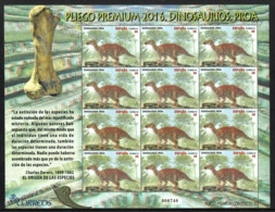 Espagne - Spain - España - Premium Sheet 2016 - Yvert 4784, Dinosaurs 3D - MNH - Feuilles Complètes