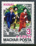 HUNGARY 1977 Youth Charity: Sport MNH / **.  Michel 3200 - Unused Stamps