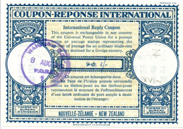 Coupon-réponse NZ Type Lo 16n - 9d Corrigé Stylo  - IRC CRI IAS - Ganzsachen