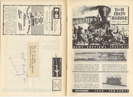 Catalogue E And H IRON HORSE 1960 November Digest - Anglais