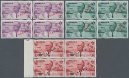 Italienisch-Cyrenaica: 1934, Postal Flight Rome - Mogadiscio, Complete Set Of 10 Values And The Serv - Cirenaica