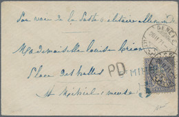 Frankreich - Besonderheiten: 1871, SPECIAL COURIER TAX ST.MIHIEL: Switzerland, 30 C Ultramarine, Sin - Altri & Non Classificati