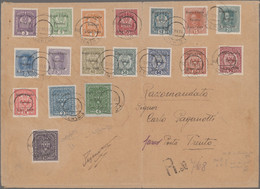 Italienische Besetzung 1918/23 - Trentino: 1918, 3 H - 10 K TRENTINO OVERPRINTS, Complete Set Of Eig - Trentino