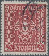 Österreich: 1922, 50 Kronen In Der Besonders Seltenen Mischzähnung 12½:11½, (nur 21 Exemplare Bekann - Usati