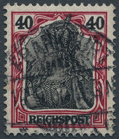 Deutsches Reich - Germania: 1900, 40 Pfg. Germania Reichspost Mit Sogenannter "fetter Inschrift", Di - Oblitérés