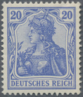 Deutsches Reich - Germania: 1902, 20 Pf. Lilaultramarin Tadellos Postfrisch, Schönes, Gut Gezähntes - Neufs