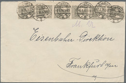 Deutsches Reich - Germania: 1920, 2½ Pf Olivgrau "Germania", Mehrfachfrankatur Auf Tarifgerechtem Fe - Lettres & Documents