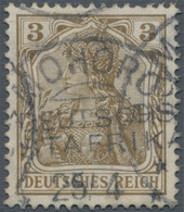 Deutsch-Ostafrika: 1916, Kreuzer Königsberg, Germania 3 Pfg. Ockerbraun, Farbfrisch Und In Guter Zäh - German East Africa
