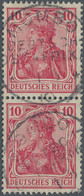 Deutsch-Ostafrika: 1916, Kreuzer Königsberg, Germania 10 Pfg. Karmin, Farbfrisches Und Meist Gut Gez - German East Africa