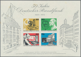 Berlin: 1973, Blockausgabe 50 Jahre Deutscher Rundfunk, Postfrisch Mit Angedeuteder Zähnung. Es Ist - Unused Stamps