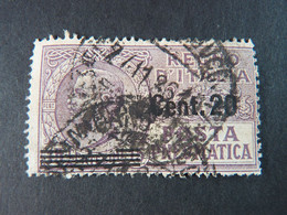 ITALIA Regno Pneumatica-1924-25- "Effigie" C. 20 Su 15 USº (descrizione) - Rohrpost