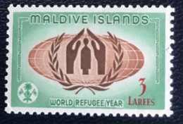 Maladive Islands - Maldives - P5/23 - MNH - 1960 - Michel 62 - Wereldvluichtelingenjaar - Maldive (...-1965)