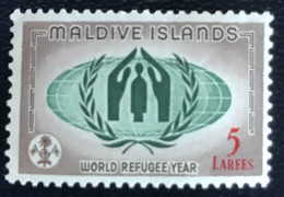 Maladive Islands - Maldives - P5/23 - MNH - 1960 - Michel 63 - Wereldvluichtelingenjaar - Malediven (...-1965)