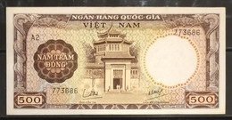 South Viet Nam Vietnam 500 Dong Saigon Museum Extra Fine Banknote Note 1964 - Pick # 22 / 02 Photos - Viêt-Nam