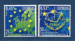⭐ Luxembourg - YT N° 1509 Et 1510 ** - Neuf Sans Charnière - 2002 ⭐ - Unused Stamps