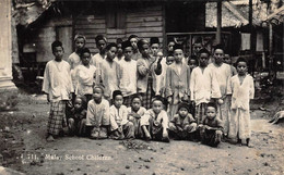 ¤¤  -   MALAISIE   -    Carte-Photo   -  Malay Scool Children   -   ¤¤ - Malaysia