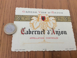 Ancienne Étiquette De Vin «Cabernet D’Anjou» - Pink Wines
