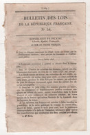 1848 BULLETIN DES LOIS N°58 - ETABLISSEMENTS TONTINIERS COMMUNES & ETABLISSEMENTS PUBLICS - ECOLE NORMALE SUPERIEURE - Décrets & Lois