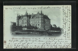 Mondschein-AK Güstrow I. M., Schloss - Guestrow