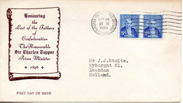 CANADA. N°285 De 1955 Sur Enveloppe 1er Jour. Soir Charles Tupper. - 1952-1960