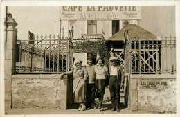 St Gilles Croix De Vie * Carte Photo * Devanture Café LA FAUVETTE , MERLET Propriétaire * 56 Quai De La République - Saint Gilles Croix De Vie