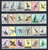 ⭐ Angola - YT N° 328 à 351 ** - Neuf Sans Charnière - Thématique Oiseaux - 1951 ⭐ - Angola
