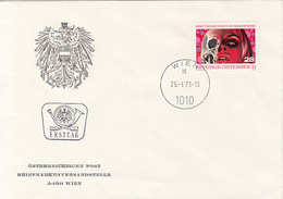 HEALTH, DRUGS, DRUG ABUSE, COVER FDC, 1973, AUSTRIA - Droga