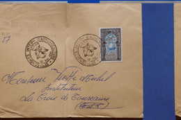 U23 ALGERIE FRANC.BELLE LETTRE   1954  ALGER    POUR LA CROIX TOURRAINE FRANCE + AFFRANCH. PLAISANT - Brieven En Documenten