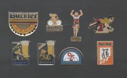 PINS PIN'S VELO 749 CYCLISME TOUR DE FRANCE BIERE BUCKLER PAYAN TV A2 ONCLE BENS MONTLUCON LOT 8 PINS - Cyclisme