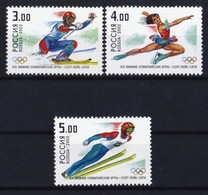 RUSSIA - RUSSIE - RUSSLAND - RUSIA WINTER OLYMPIC GAMES SALT LAKE CITY 3 STAMPS SET MNH 2002 - Inverno2002: Salt Lake City