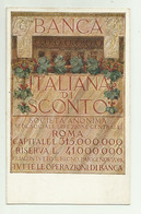 BANCA ITALIANA DI SCONTO   ILLUSTRATA  - NV FP - History