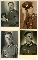 Foto, 10 Stück, Vom Soldat (Juni 1938) Zum Leutnant (September 1940), Hochzeit,Jugend (10 Jahre), 2. WK.,Deutsches Reich - Oorlog, Militair