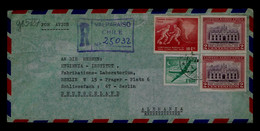 Sp7742 CHILE Football Sports "World Championship 1962" Architecture "600 Years 1st National Government Court" Mailed - 1962 – Cile