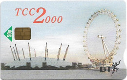 UK - BT (Chip) - PRO526 - TCC  Millennium Dome & Wheel - 12.2002, 1.000ex, Mint - BT Promociónales