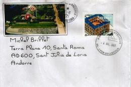 Stockholm Capital.  (Palais Royal - Royal Palace - Kungliga Slotten) Letter Sent To Andorra,with Arrival Postmark - Briefe U. Dokumente