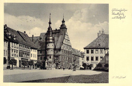Hilburghausen - Marktplatz Mit Rathaus Feldpost 1939 Dienstsiegel - Hildburghausen