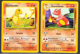 Charmander/Charmeleon 1999 Base Set, LP, 24/102,46/102 - Other & Unclassified