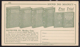 U.S.A. (1950) Book. Postal Card With Illustrated Advertising On Back For Series Of Books On Success In Business And Life - 1941-60