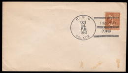 U.S.A. (1941) Martha Washington. Unusual FDC Sent From U.S.S. Solace, WWII Hospital Ship Stationed In Pearl Harbor - 1941-1950