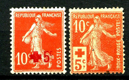 146 Et 147 - Les 2 Valeurs Semeuse Croix-Rouge - Neufs N* - Neufs