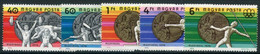 HUNGARY 1976 Olympic Medal Winners MNH / **.  Michel 3164-68 - Unused Stamps