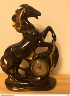 Statuetta Cavallo Con Orologio - Unclassified