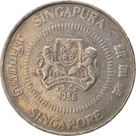 Monnaie, Singapour, 50 Cents, 1986, British Royal Mint, TB+, Copper-nickel - Singapour