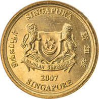Monnaie, Singapour, 5 Cents, 2007, Singapore Mint, TTB, Aluminum-Bronze, KM:99 - Singapour