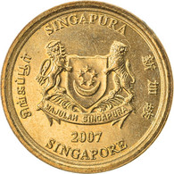 Monnaie, Singapour, 5 Cents, 2007, Singapore Mint, TTB, Aluminum-Bronze, KM:99 - Singapore