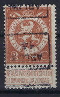 PELLENS Type Staande Leeuw Nr. 109 Voorafgestempeld Nr. 2336 D  ARLON 14 In Zéér Goede Staat , Zie Ook Scan . - Roulettes 1910-19